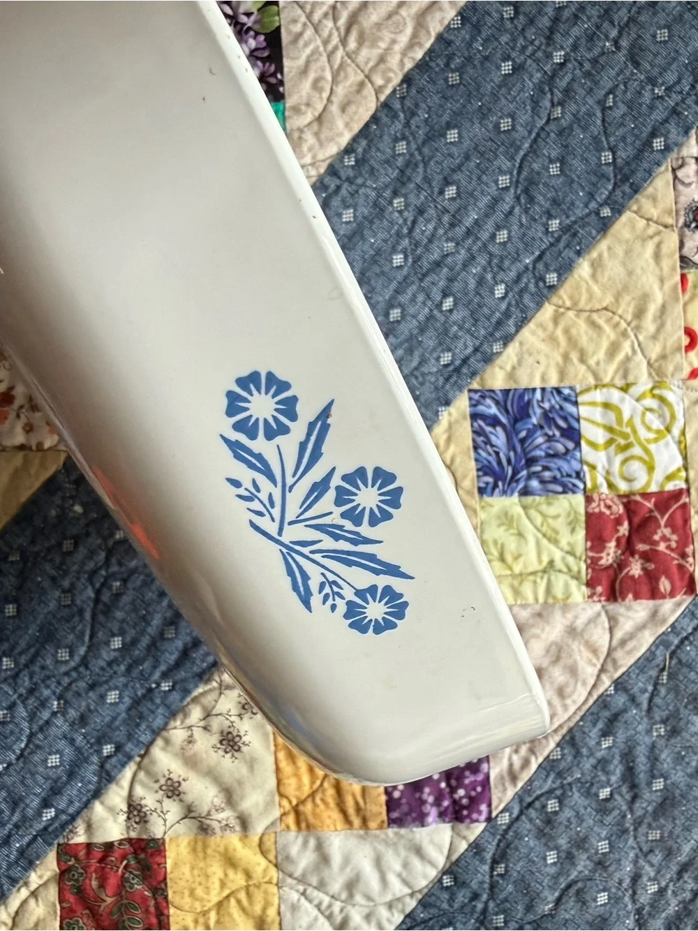 Vintage Corning Ware Blue Floral P-9-B 9” Square Casserole Dish USA